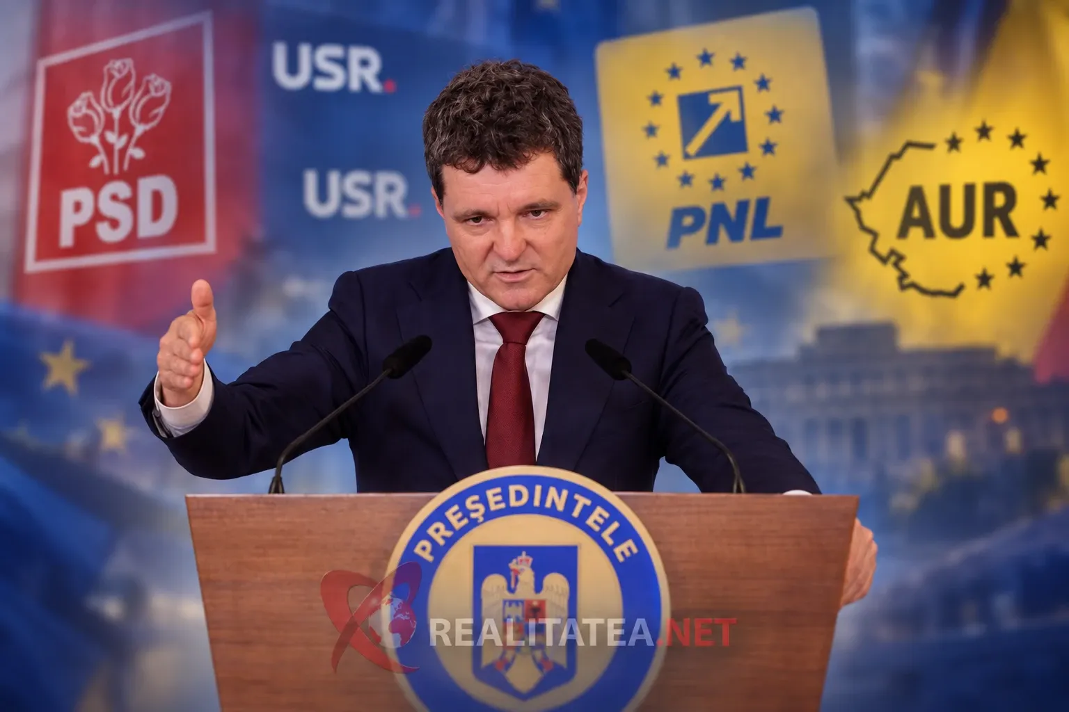 Nicușor Dan începe consultările cu partidele politice