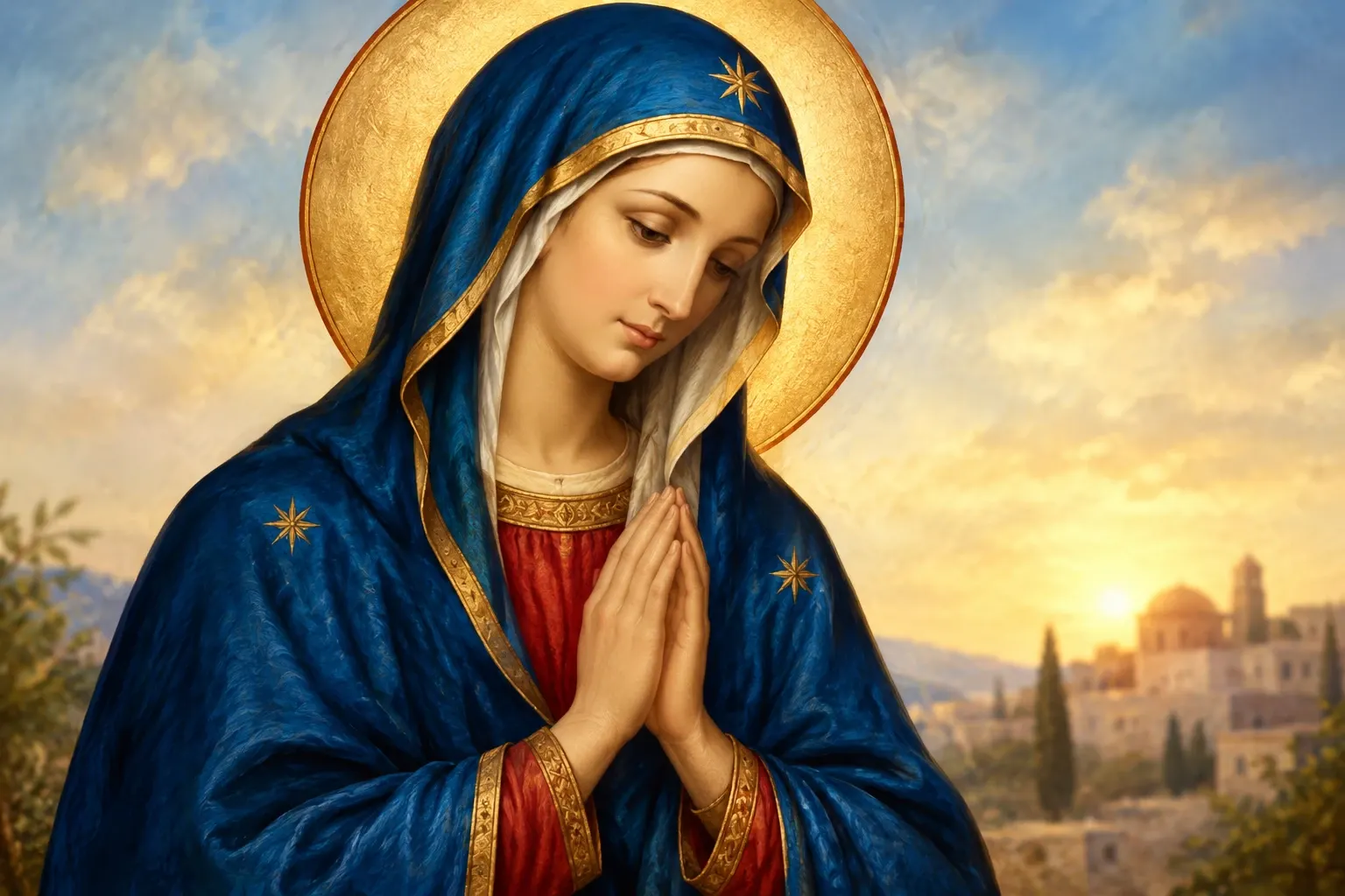 Fecioara Maria/poza AI