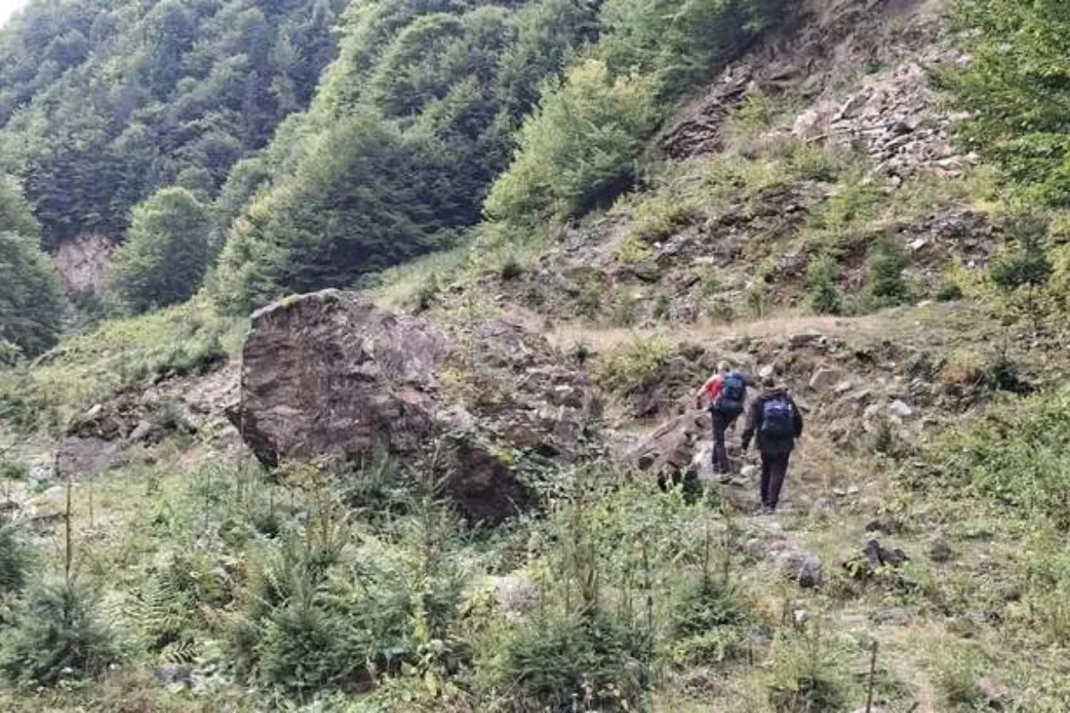 Tânăr ucrainean pe munte