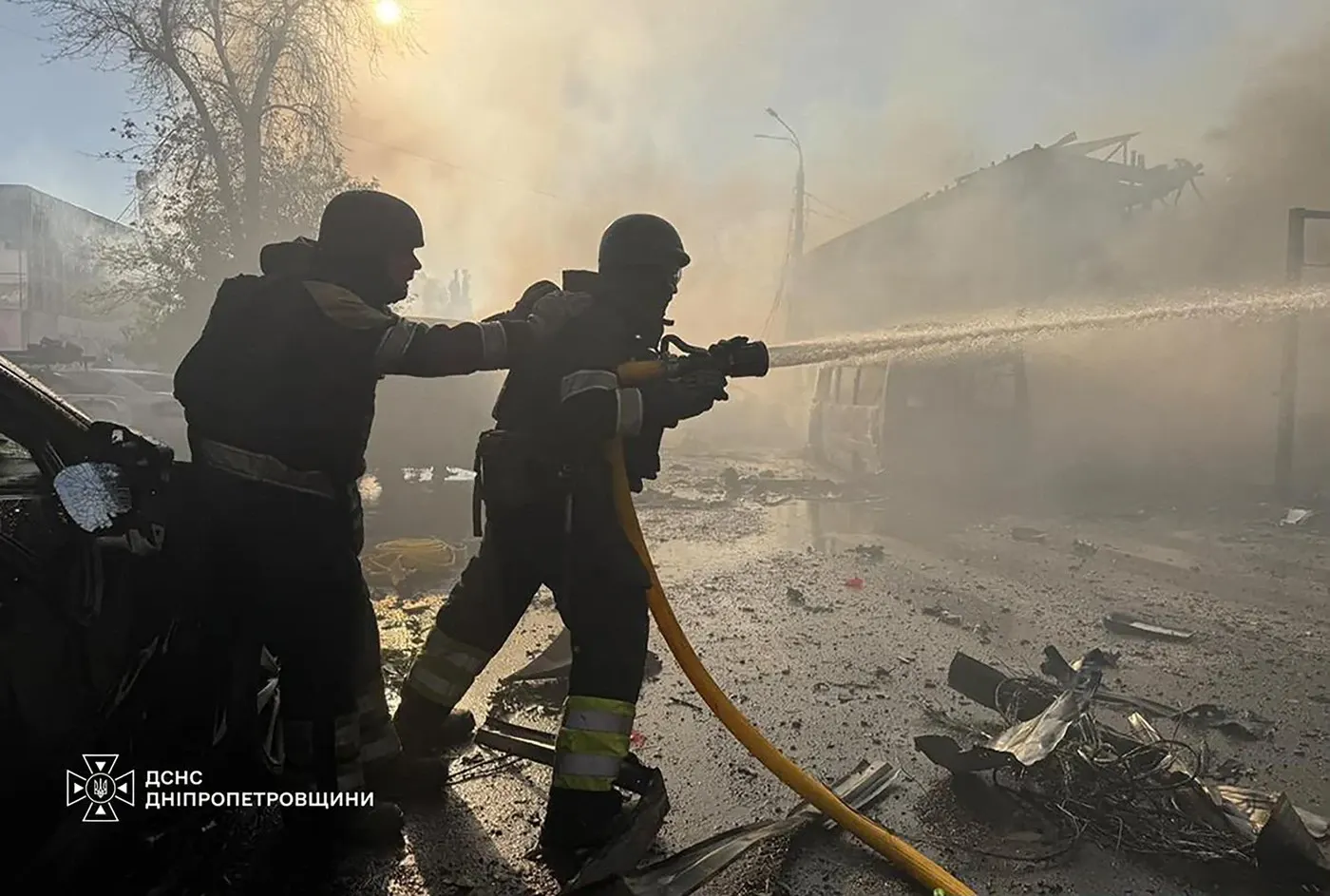 Atac rusesc în centrul unui oraș din Ucraina. Foto: Profimedia