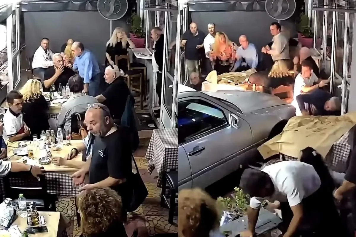 Accident în Grecia / Sursa foto - Captură video