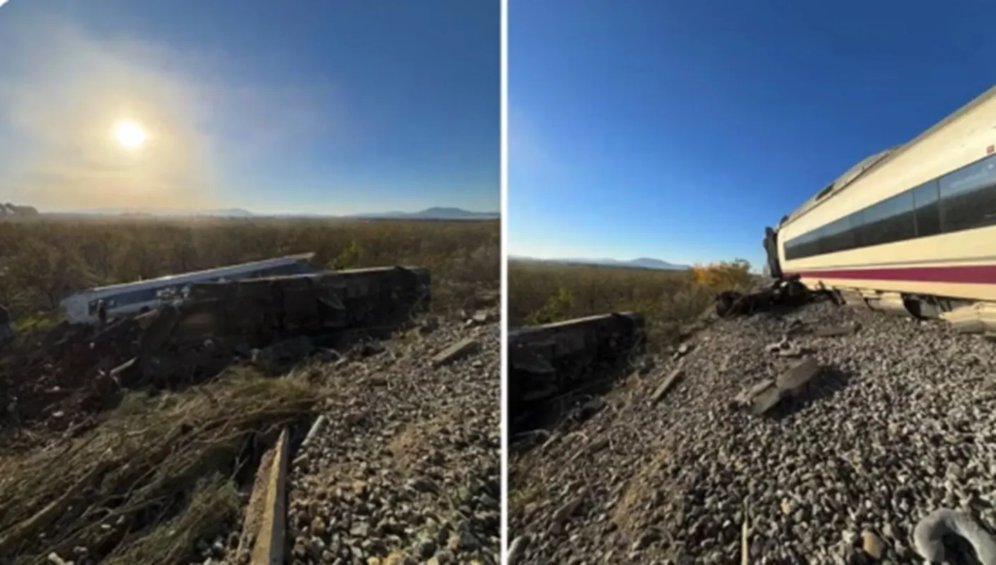 Accident tren / Captură video/ X  Klaxon Wire