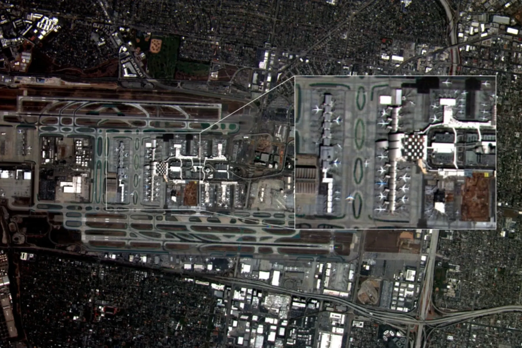 Noua armă a Chinei, luată la ochi de un satelit polonez. Foto: creotech.pl