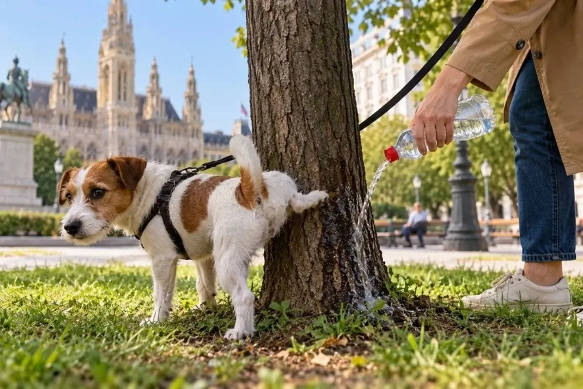 Câine care-și face nevoile / Sursa foto - Arhivă