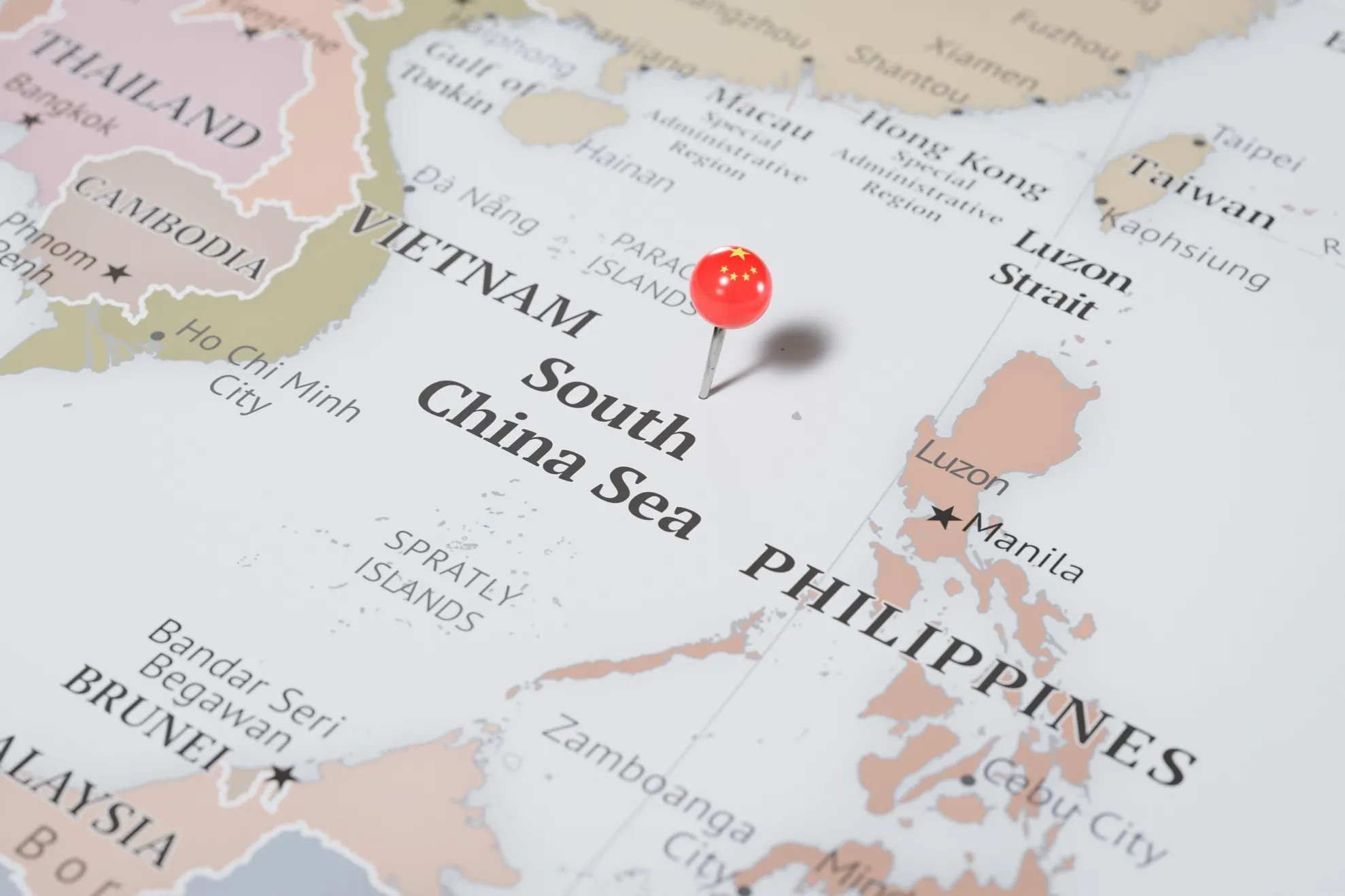 Hartă Marea Chinei de Sud/ Profimedia