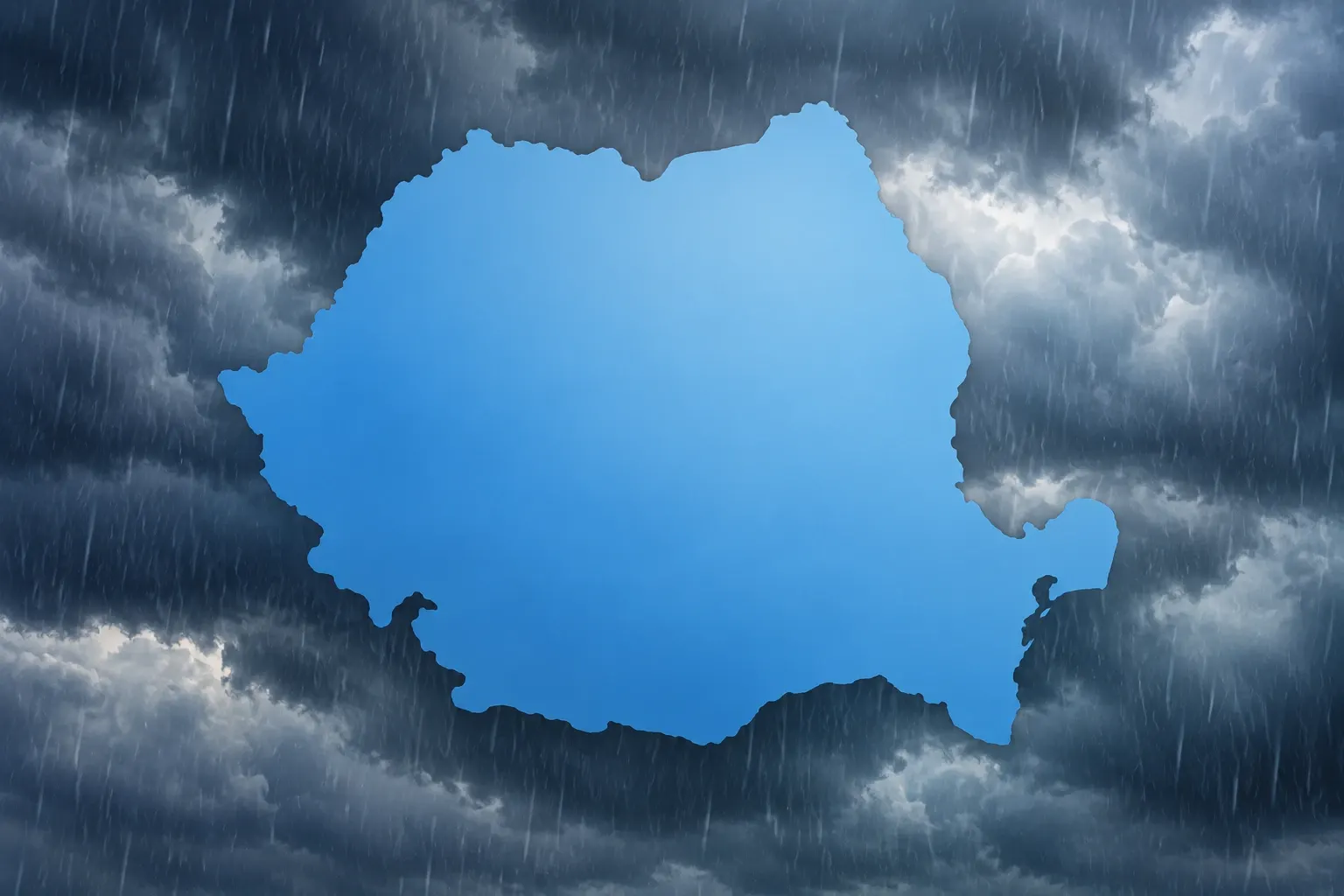 Harta României/ Sursa foto: AI