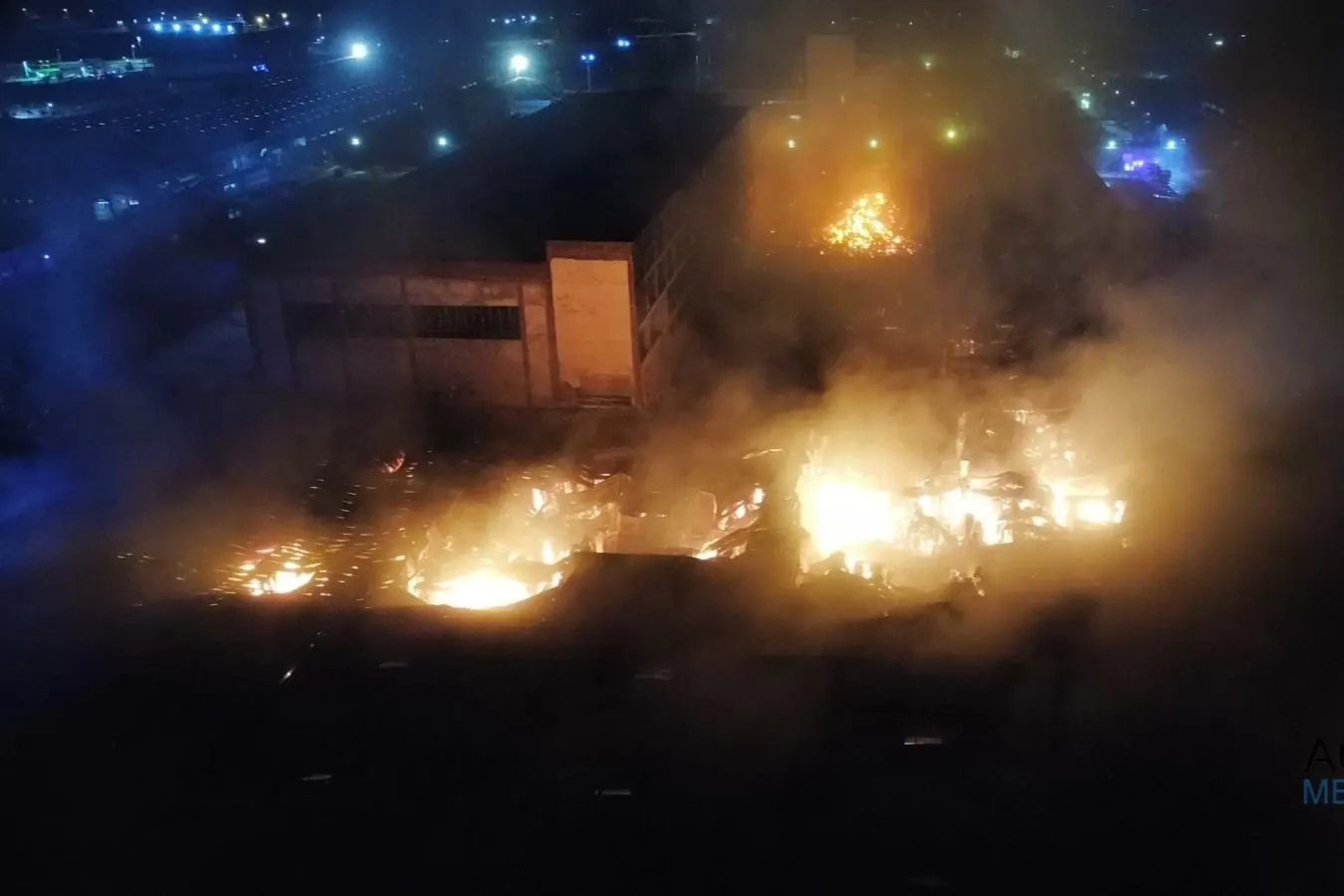 Incendiu Drobeta Turnu Severin/ Sursa foto: ActualMehedinti.ro