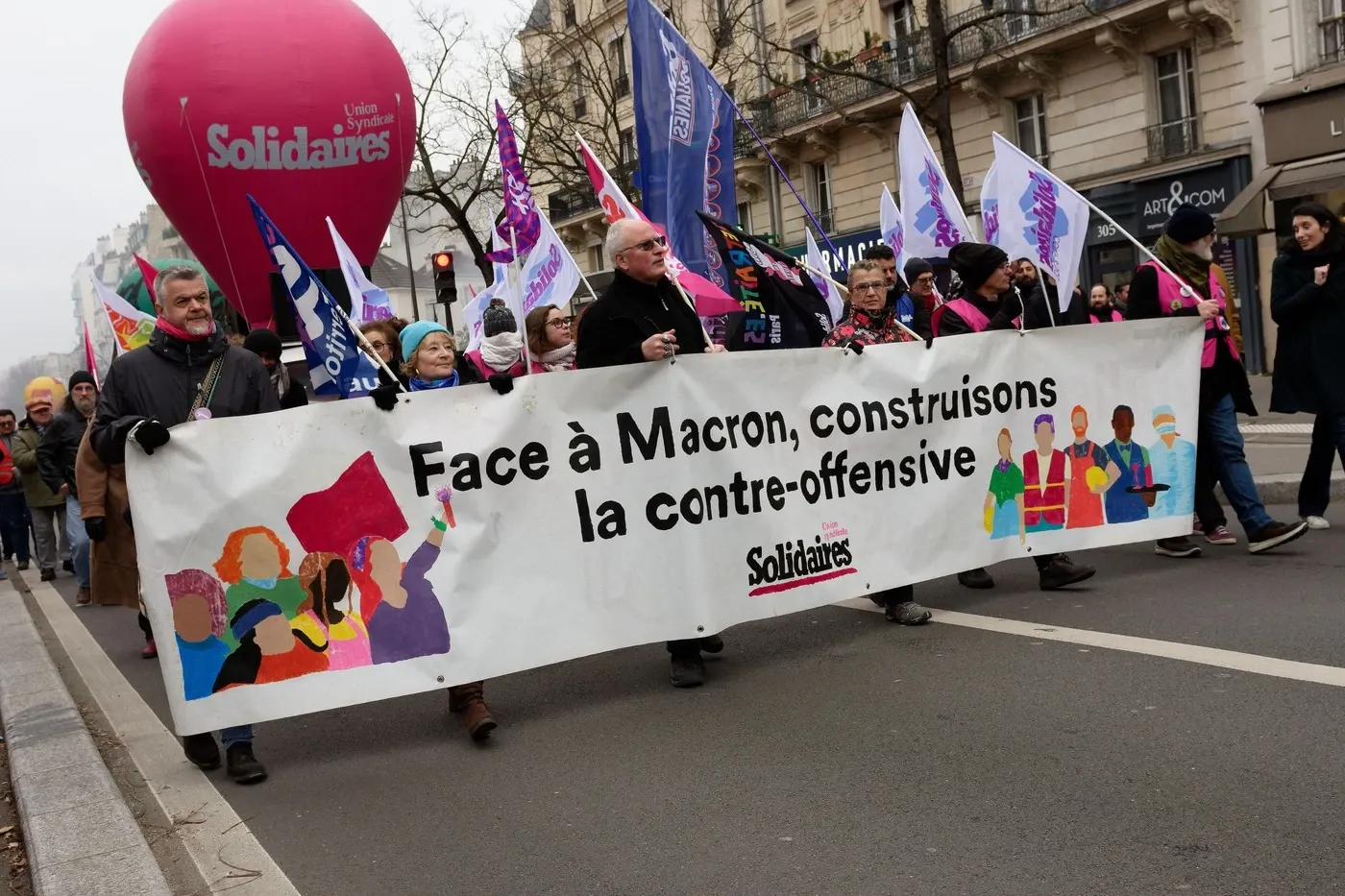 Protest al sindicatelor franceze (Profimedia)