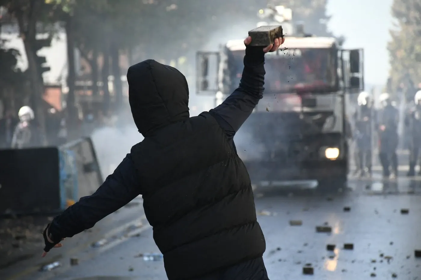Proteste violente, în Albania, împotriva premierului. Foto/Profimedia