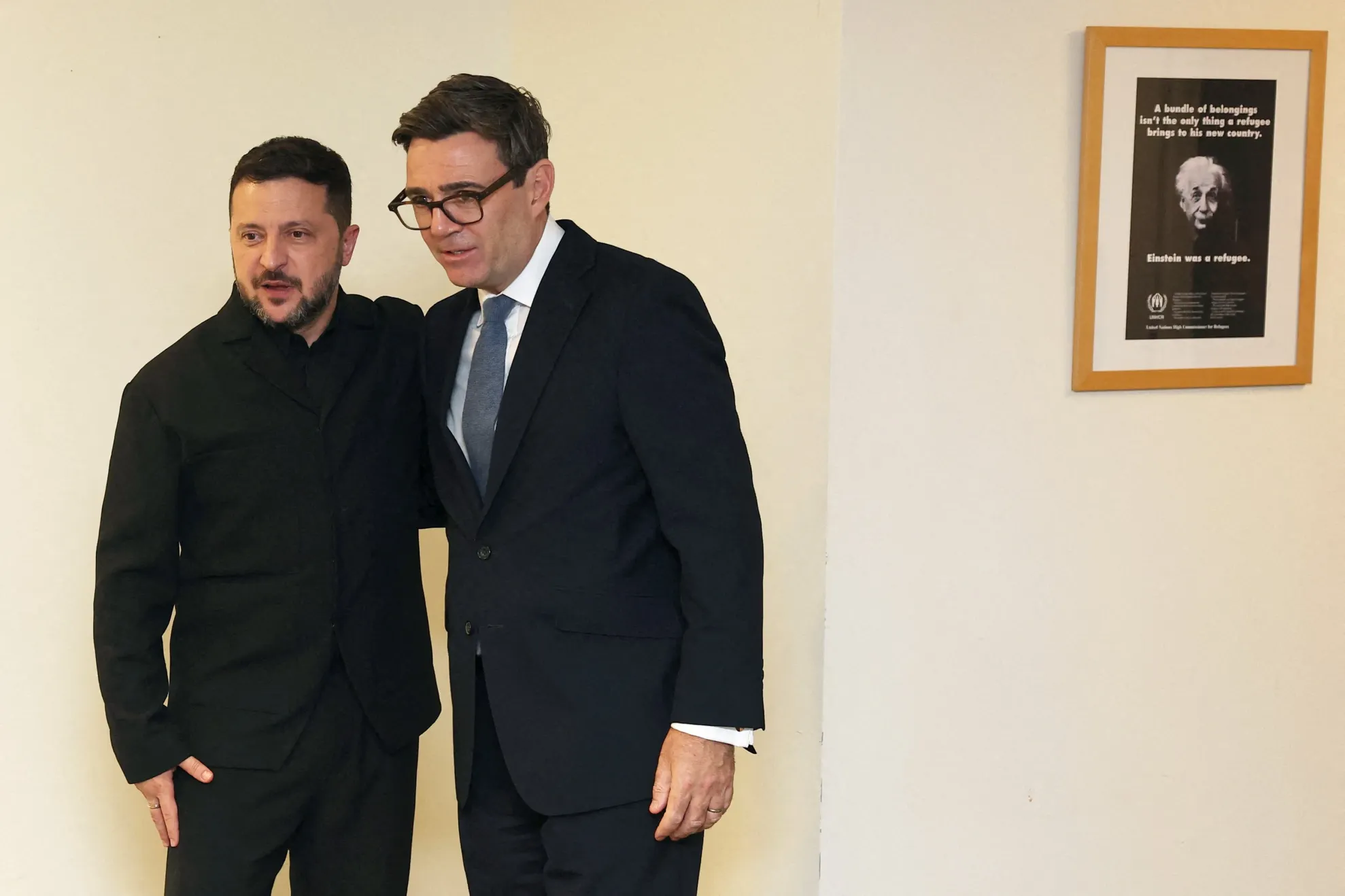 Volodimir Zelenski și Andy Burnham (foto: profimedia)