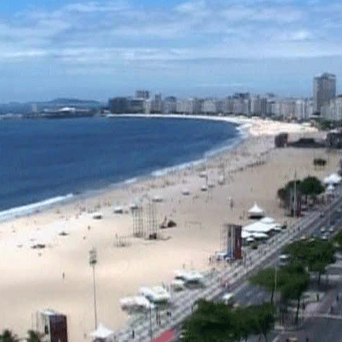  Pe plaja Copacabana milioane de oameni au sărbătorit Revelionul 