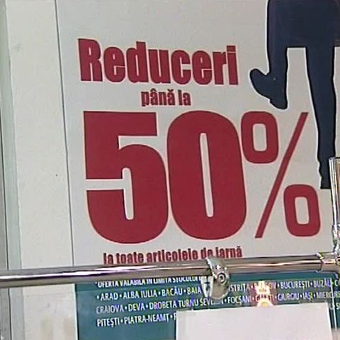 15 ianuarie - 15 aprilie sezonul reducerilor de până la 70%
