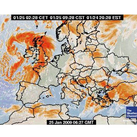 Avertizări meteo pentru precipitaţii şi vânt puternic în toată Europa