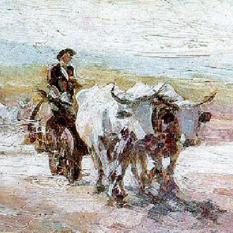 "Carul cu boi" de Nicolae Grigorescu va fi scos la licitaţie în februarie 