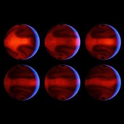 O planetă îndepărtată îşi schimbă temperatura cu 700 de grade în câteva ore