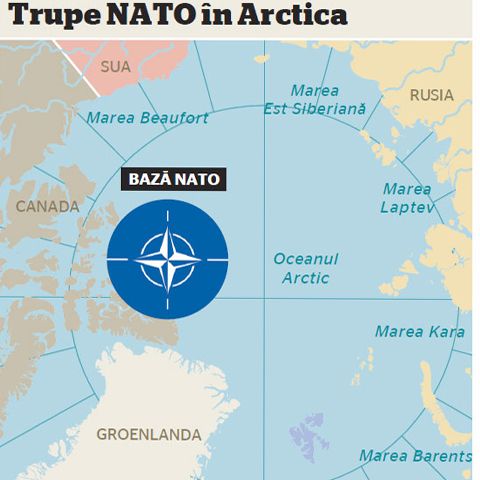 NATO ar putea trimite forţe în Arctica