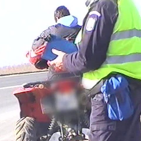 Constănţean prins de radar mergând cu 100 de kilometri la oră pe un ATV