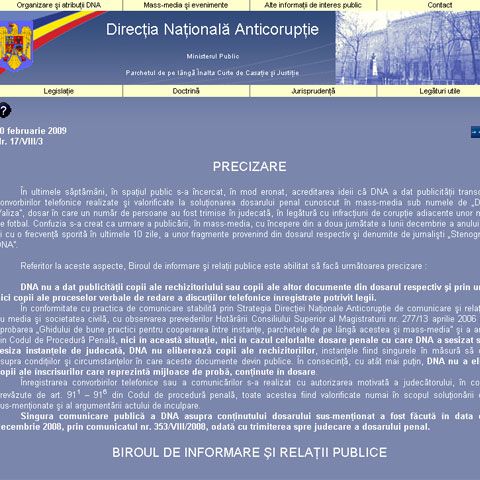 DNA susţine că nu a dat publicităţii documente din dosarul "Valiza"