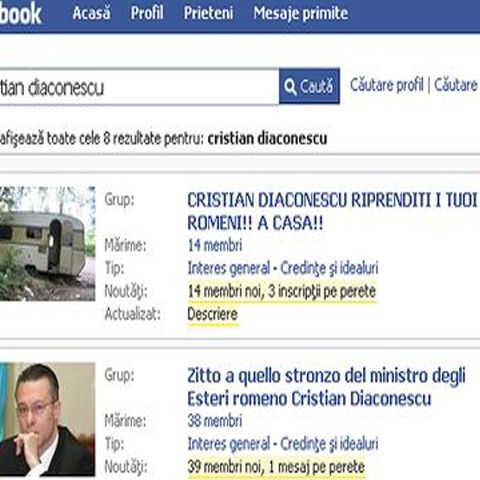 Italienii îl atacă pe Cristian Diaconescu şi pe Facebook