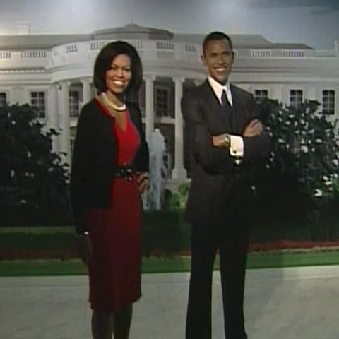Barack şi Michelle Obama au replici de ceară la Washington
