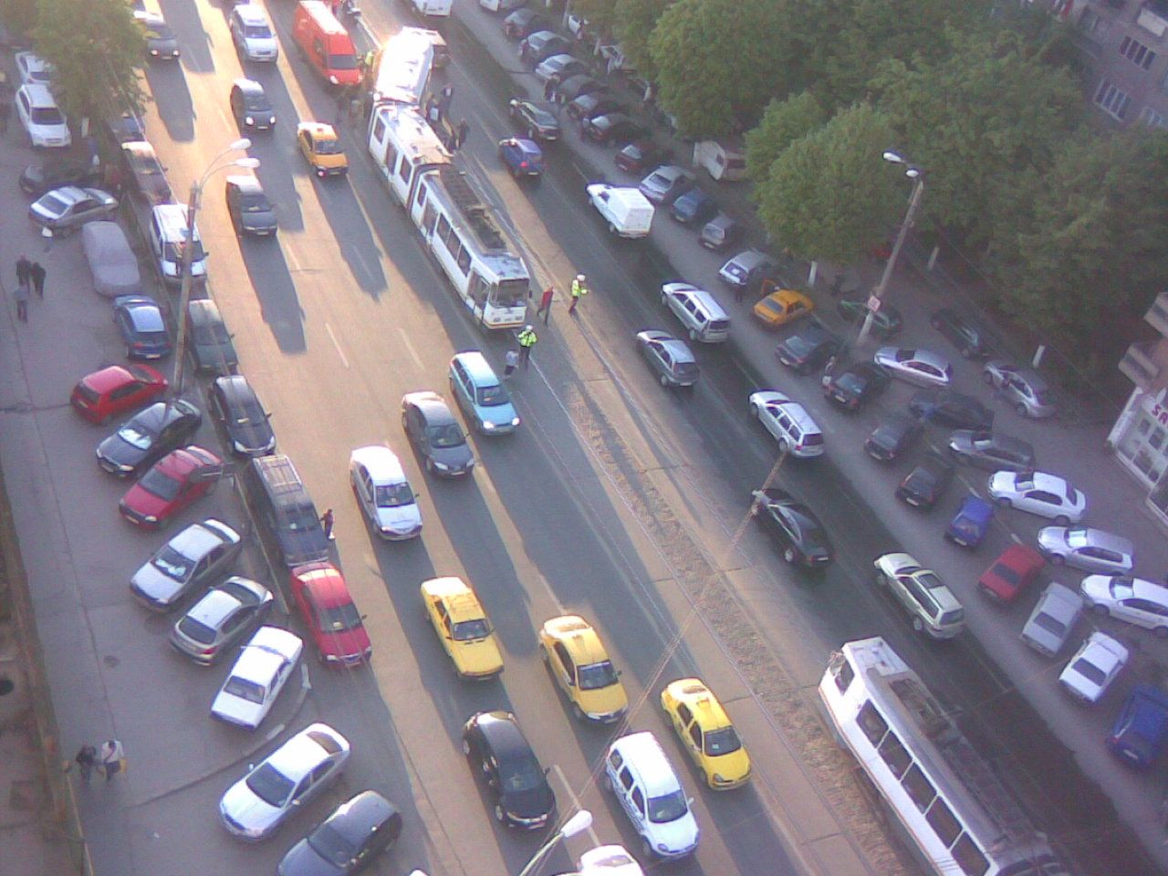 Un tramvai a deraiat în Capitală
