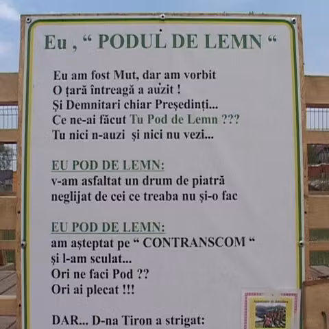 În emisiunea Stradă, Şcoală şi Spital s-a promis ridicarea unui alt pod 