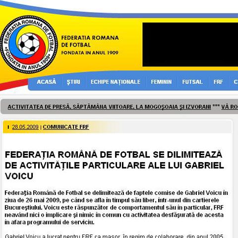 FRF se delimitează de acţiunile masorului prins cu droguri