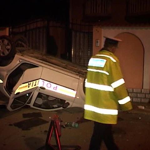 Un echipaj de poliţie din Oradea era cât pe ce să sfârşească tragic 