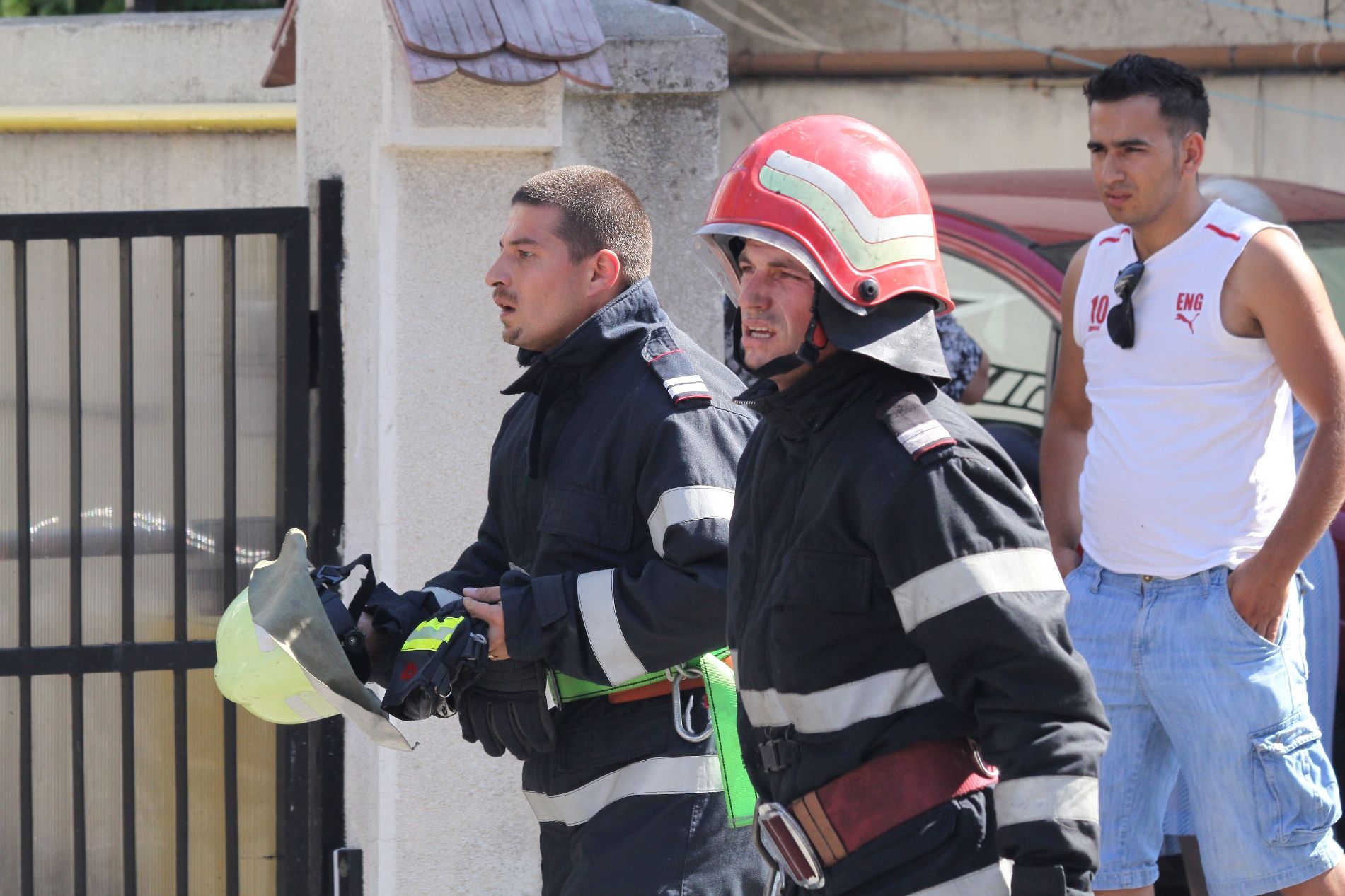 Incendiu în strada Floreasca