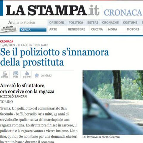 Un poliţist italian s-a îndrăgostit de o prostituată româncă, la Torino
