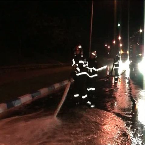 Şoseaua de centură din Drobeta Turnu Severin a fost "inundată" cu motorină