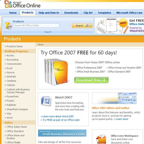 Microsoft face concurenţă rivalului său Google, prin oferirea gratuită a pachetului Office