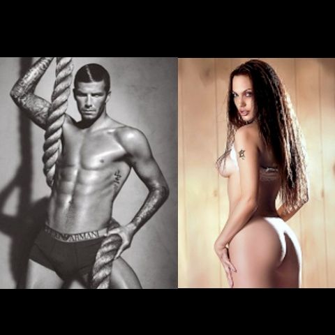 David Beckham o refuză pe Angelina Jolie, din cauza nevestei