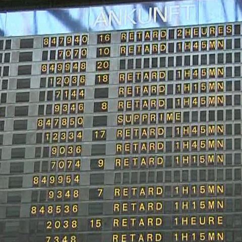Mii de călători au rămas blocaţi în Gara de Nord din Paris 