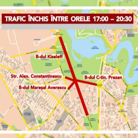 Circulaţia a fost restricţionată, miercuri, în zona Arcului de Triumf