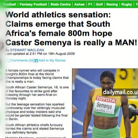 Atleta Caster Semenya, campioană mondială la 800 de metri, este suspectată că ar fi bărbat - FOTO