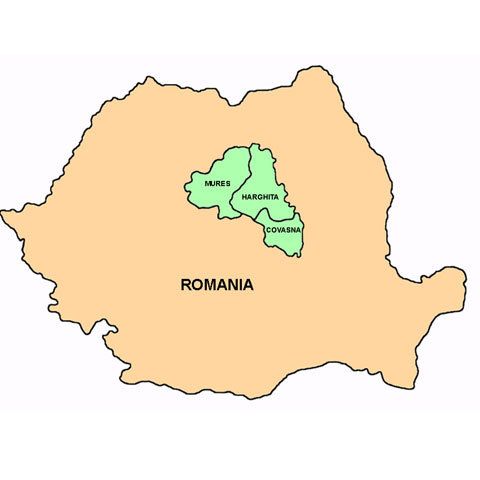 CNS a tipărit hărţi administrative ale Ţinutului Secuiesc, pe care le vinde cu cinci lei bucata