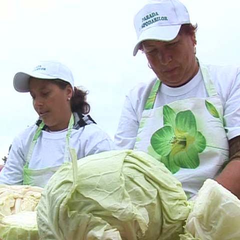 Gospodinele din comuna Săpoca au gătit 300 de kilograme de varză