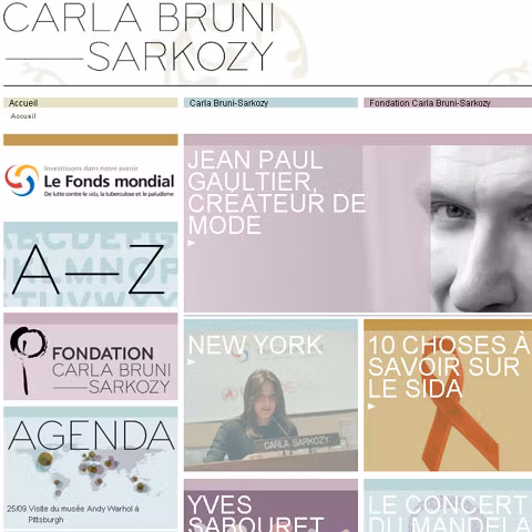 Site-ul Carlei Bruni Sarkozy s-a blocat în prima zi din cauza numărului mare de accesări