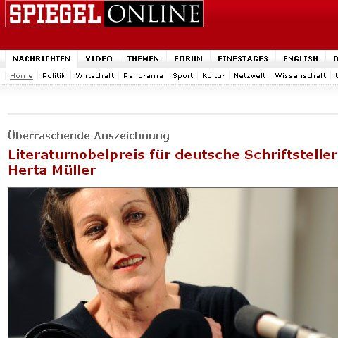 Perfomanţa Hertei Muller a făcut înconjurul lumii şi pe internet