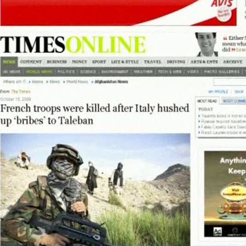 The Times: Trupele italiene din ISAF plăteau taxă de protecţie talibanilor 