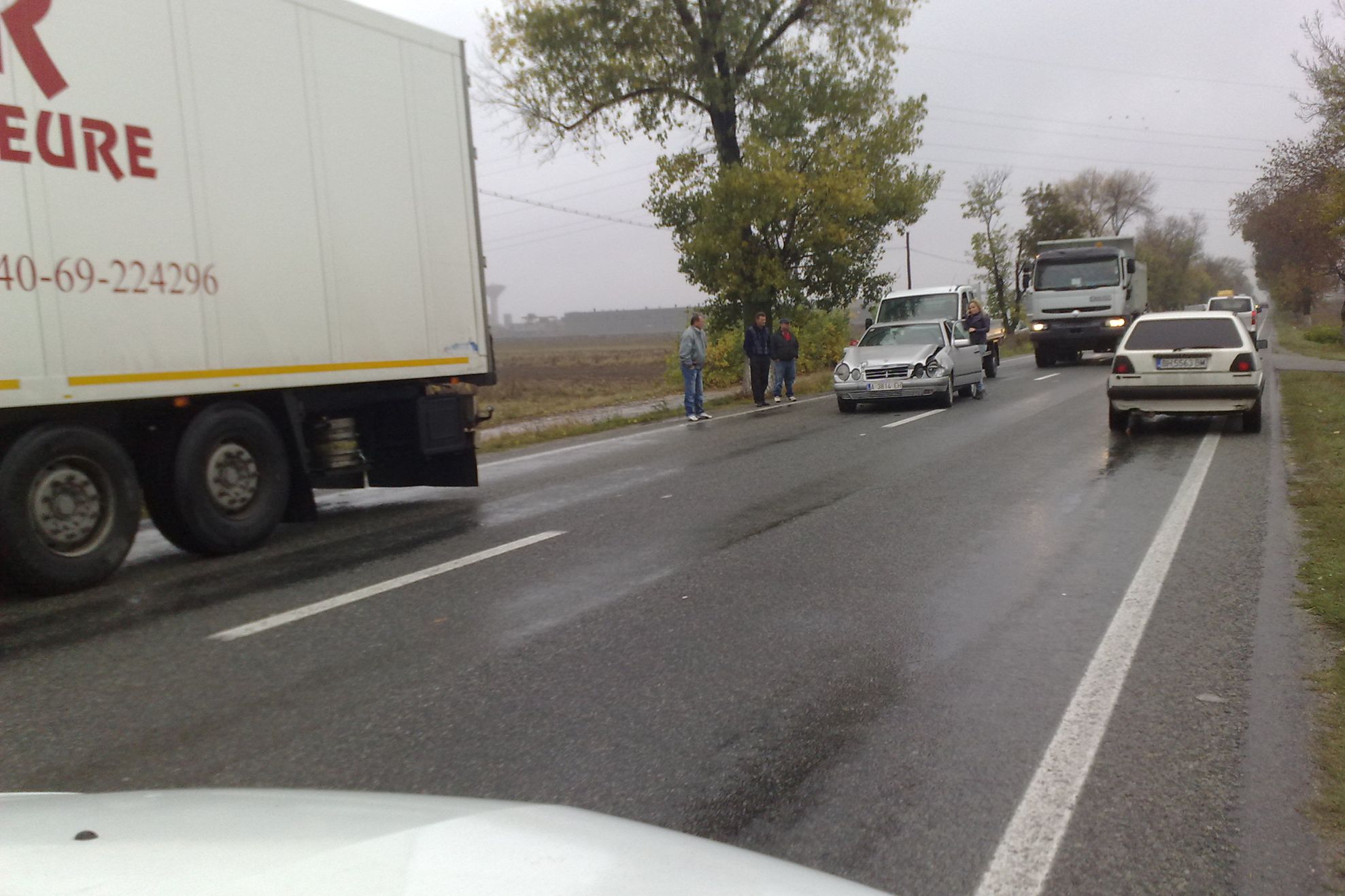 Accident la intrarea în Balş 