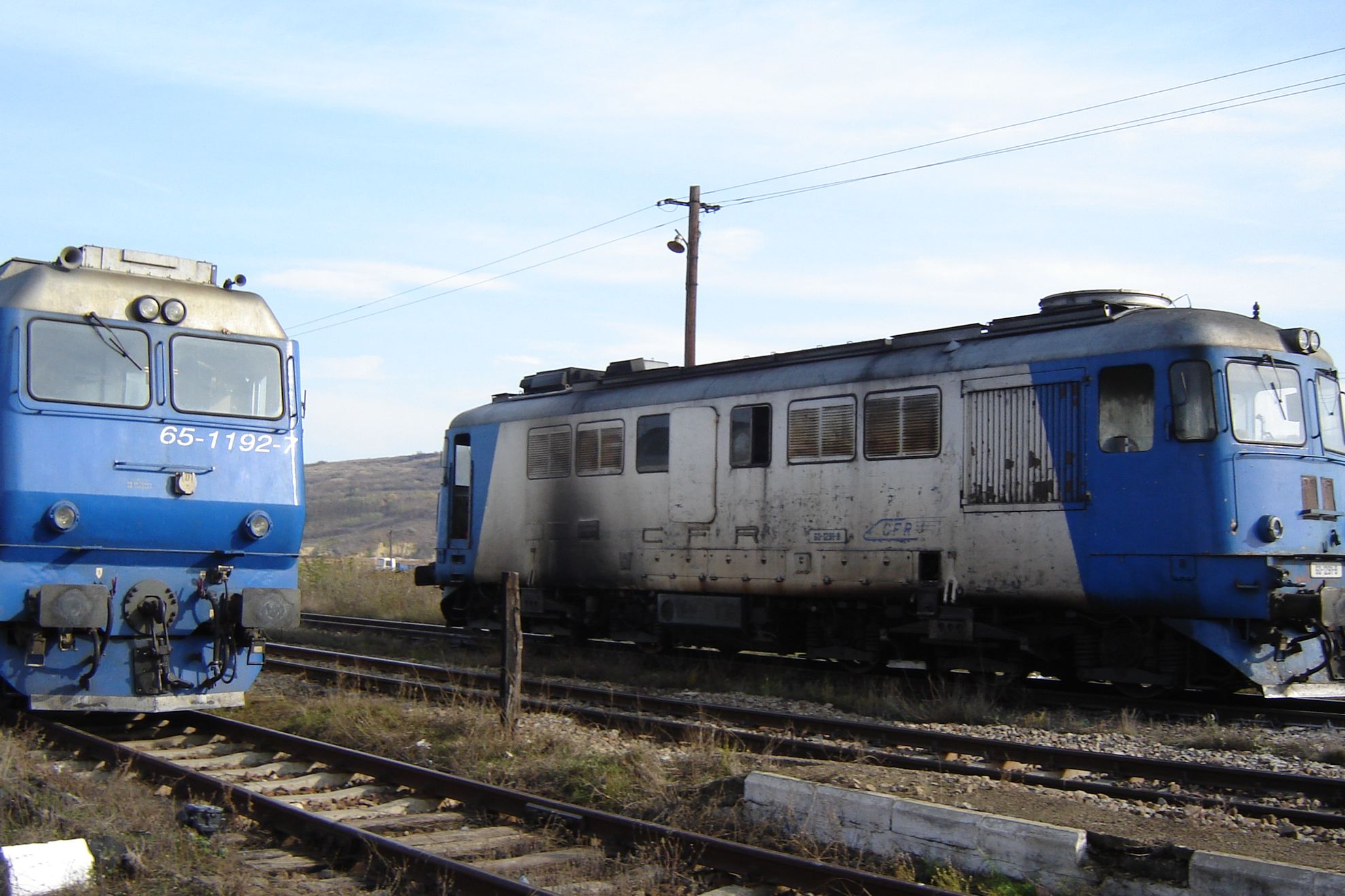 O locomotivă a luat foc în judeţul Iaşi 