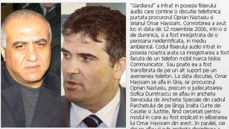 Hayssam şi-a mituit urmăritorii şi a părăsit ţara cu o cursă obişnuită, conform unei noi stenograme 