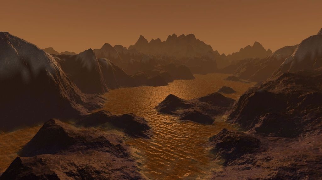 Titan, cel mai mare dintre sateliţii planetei Saturn, are ceaţă la fel ca Pământul
