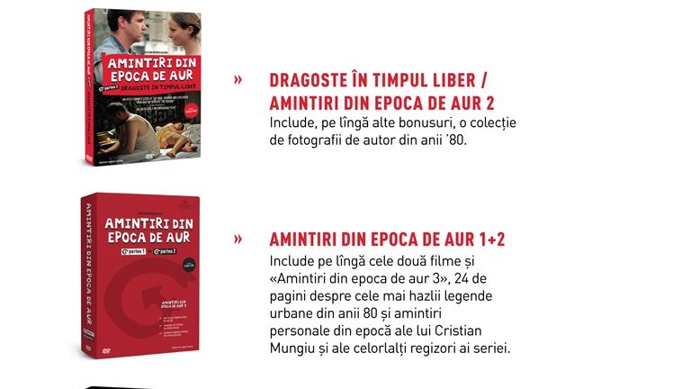 Seria \"Amintiri din Epoca de Aur 1 şi 2\" pe DVD, cadoul perfect de sărbători