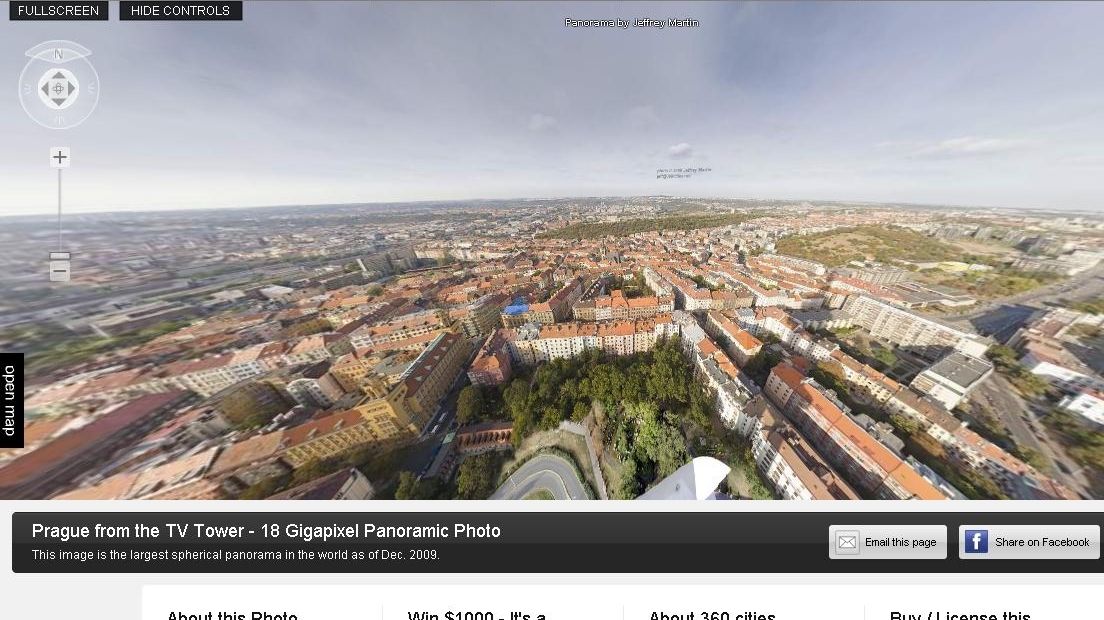 Cea mai mare imagine sferică din lume: o panoramă a oraşului Praga