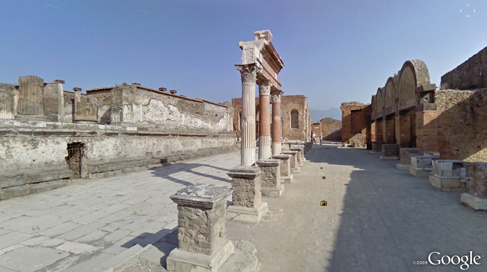 Pompei poate fi vizitat cu Google Street View