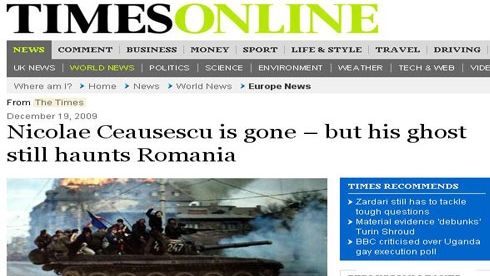 La 20 de ani de la căderea comunismului, românii încă mai învaţă despre democraţie, scrie presa străină
