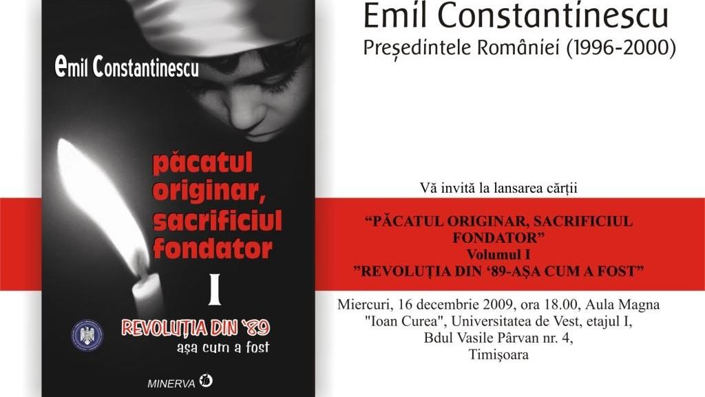 Culisele Revoluţiei din \'89 - cine a tras, cine a ordonat să se tragă, în cartea lui Emil Constantinescu